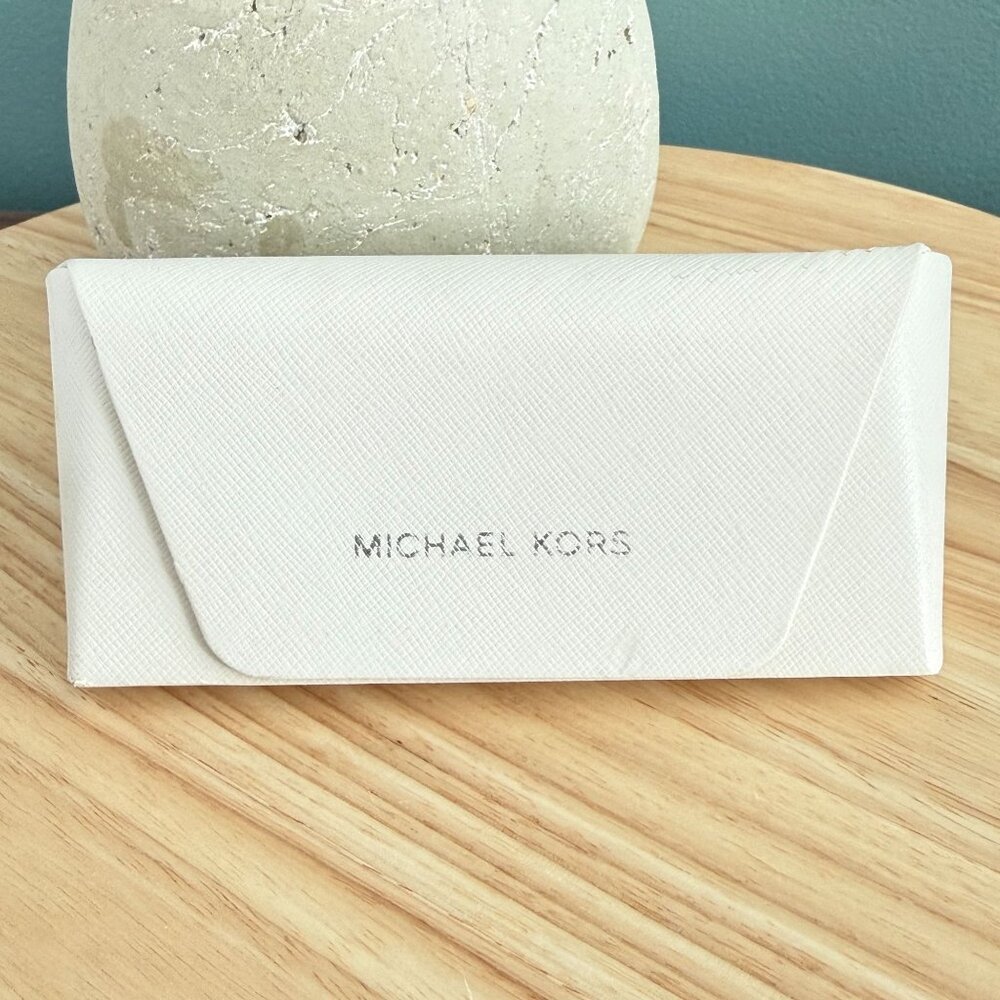 Michael Kors Alicante Sunglasses MK2236U Camel Frame w/ Brown Solid Lens & Case - Picture 8 of 12